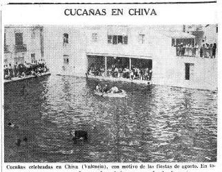 Las popularisimas cucañas de 1935.