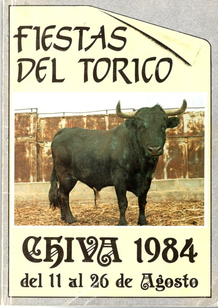 Portada del programa de Fiestas de 1984.